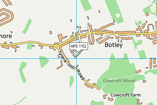 HP5 1YQ map - OS VectorMap District (Ordnance Survey)