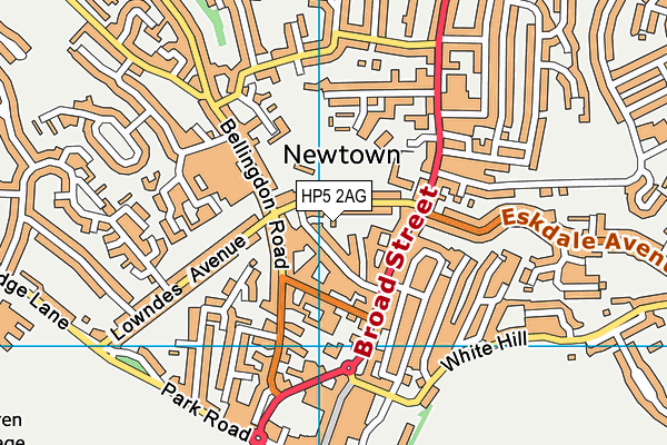 HP5 2AG map - OS VectorMap District (Ordnance Survey) HP5 2AG map - OS VectorMap District (Ordnance Survey)