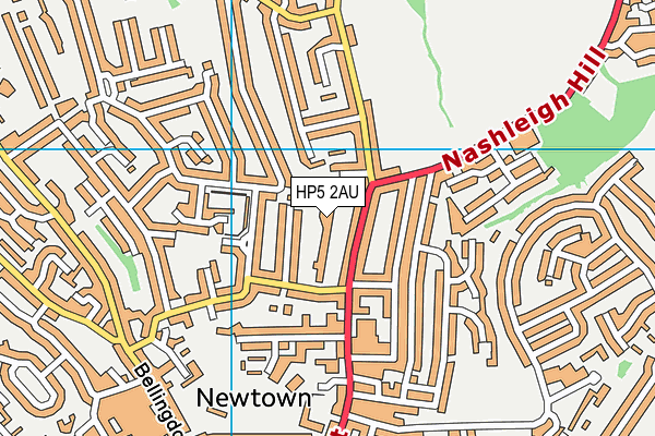 HP5 2AU map - OS VectorMap District (Ordnance Survey) HP5 2AU map - OS VectorMap District (Ordnance Survey)