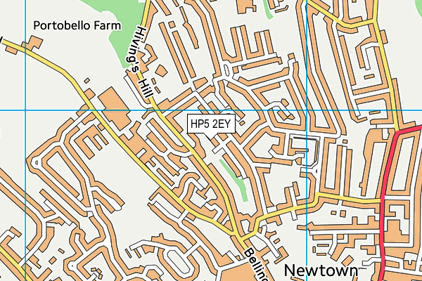 HP5 2EY map - OS VectorMap District (Ordnance Survey) HP5 2EY map - OS VectorMap District (Ordnance Survey)