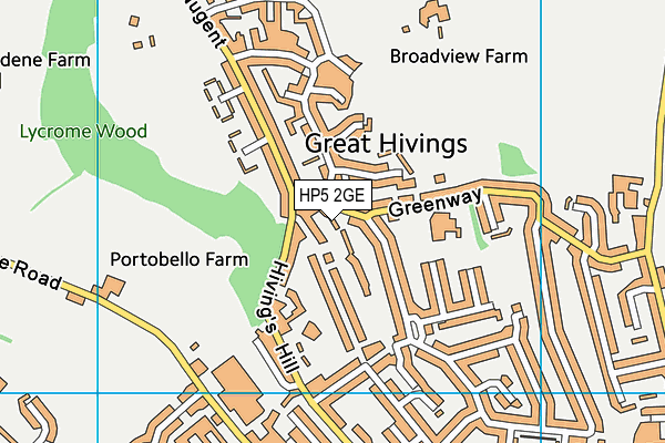HP5 2GE map - OS VectorMap District (Ordnance Survey) HP5 2GE map - OS VectorMap District (Ordnance Survey)