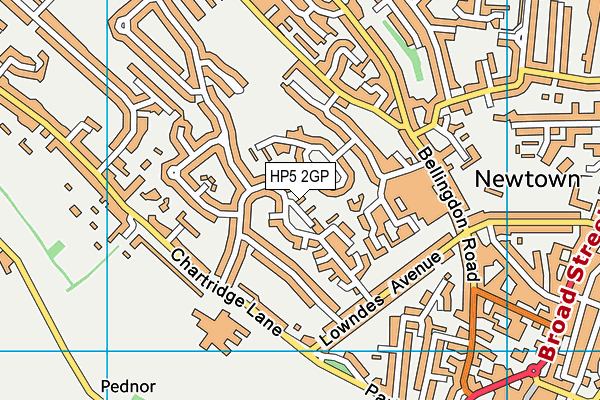 HP5 2GP map - OS VectorMap District (Ordnance Survey) HP5 2GP map - OS VectorMap District (Ordnance Survey)