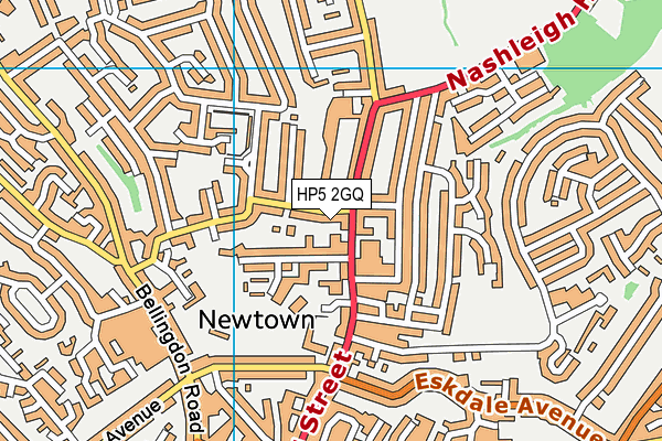 HP5 2GQ map - OS VectorMap District (Ordnance Survey) HP5 2GQ map - OS VectorMap District (Ordnance Survey)