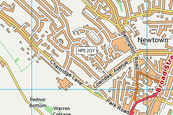 HP5 2GY map - OS VectorMap District (Ordnance Survey) HP5 2GY map - OS VectorMap District (Ordnance Survey)