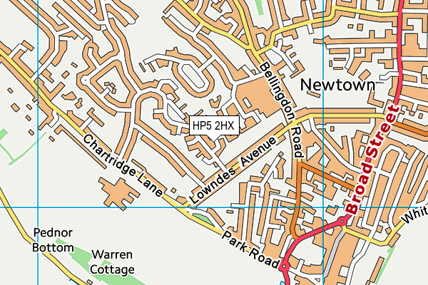 HP5 2HX map - OS VectorMap District (Ordnance Survey) HP5 2HX map - OS VectorMap District (Ordnance Survey)