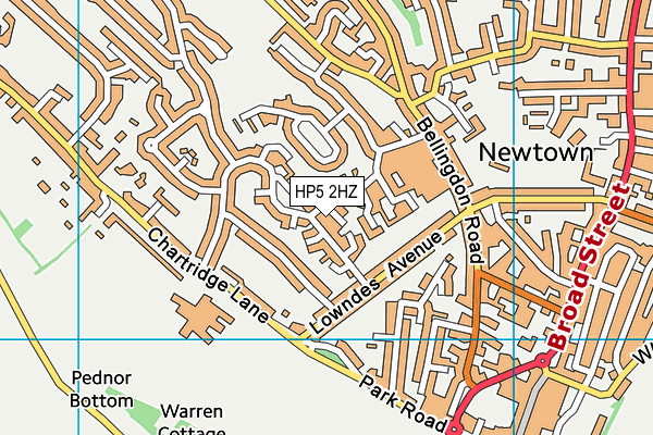 HP5 2HZ map - OS VectorMap District (Ordnance Survey) HP5 2HZ map - OS VectorMap District (Ordnance Survey)