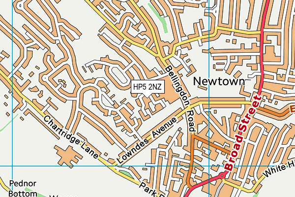 HP5 2NZ map - OS VectorMap District (Ordnance Survey) HP5 2NZ map - OS VectorMap District (Ordnance Survey)