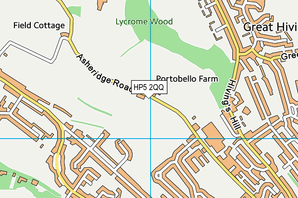 HP5 2QQ map - OS VectorMap District (Ordnance Survey) HP5 2QQ map - OS VectorMap District (Ordnance Survey)