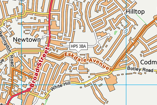 HP5 3BA map - OS VectorMap District (Ordnance Survey) HP5 3BA map - OS VectorMap District (Ordnance Survey)
