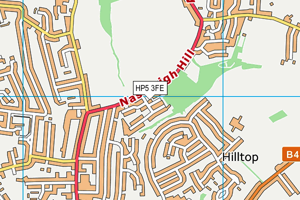 HP5 3FE map - OS VectorMap District (Ordnance Survey) HP5 3FE map - OS VectorMap District (Ordnance Survey)
