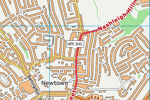 HP5 3HG map - OS VectorMap District (Ordnance Survey) HP5 3HG map - OS VectorMap District (Ordnance Survey)