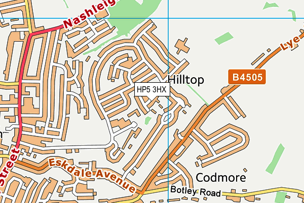 HP5 3HX map - OS VectorMap District (Ordnance Survey) HP5 3HX map - OS VectorMap District (Ordnance Survey)