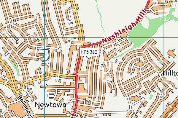 HP5 3JE map - OS VectorMap District (Ordnance Survey) HP5 3JE map - OS VectorMap District (Ordnance Survey)