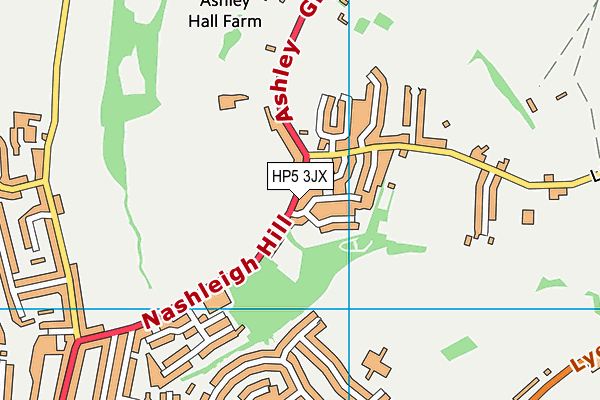 HP5 3JX map - OS VectorMap District (Ordnance Survey) HP5 3JX map - OS VectorMap District (Ordnance Survey)