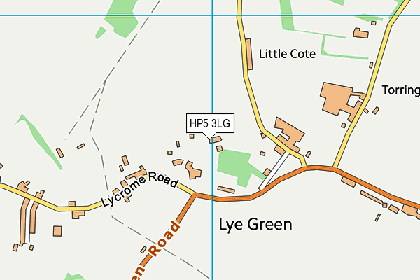 HP5 3LG map - OS VectorMap District (Ordnance Survey) HP5 3LG map - OS VectorMap District (Ordnance Survey)