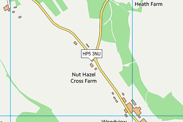HP5 3NU map - OS VectorMap District (Ordnance Survey) HP5 3NU map - OS VectorMap District (Ordnance Survey)