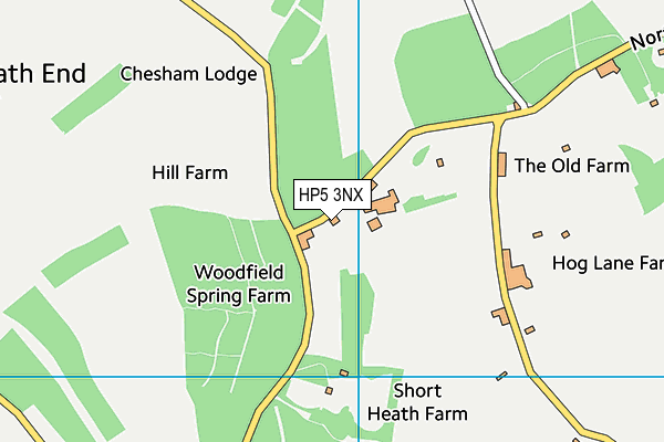 HP5 3NX map - OS VectorMap District (Ordnance Survey) HP5 3NX map - OS VectorMap District (Ordnance Survey)