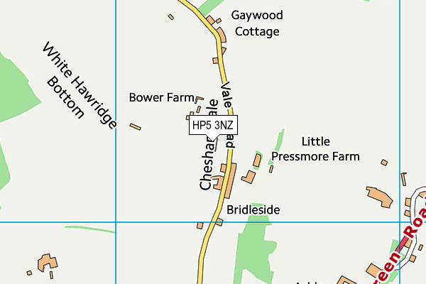 HP5 3NZ map - OS VectorMap District (Ordnance Survey) HP5 3NZ map - OS VectorMap District (Ordnance Survey)