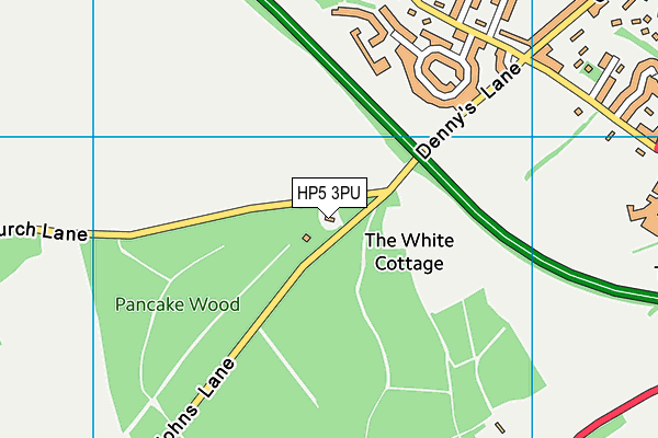 HP5 3PU map - OS VectorMap District (Ordnance Survey) HP5 3PU map - OS VectorMap District (Ordnance Survey)
