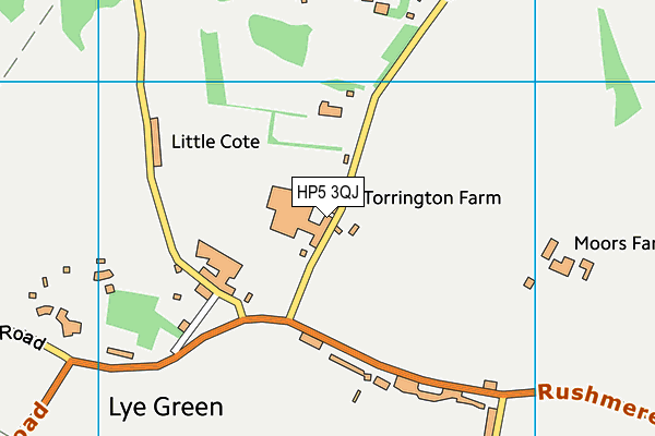 HP5 3QJ map - OS VectorMap District (Ordnance Survey) HP5 3QJ map - OS VectorMap District (Ordnance Survey)