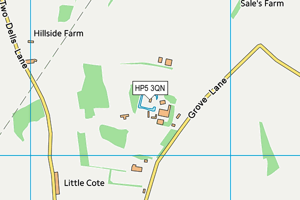 HP5 3QN map - OS VectorMap District (Ordnance Survey) HP5 3QN map - OS VectorMap District (Ordnance Survey)