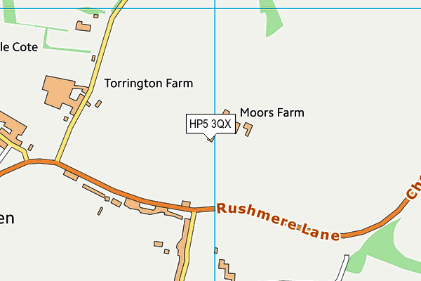HP5 3QX map - OS VectorMap District (Ordnance Survey) HP5 3QX map - OS VectorMap District (Ordnance Survey)