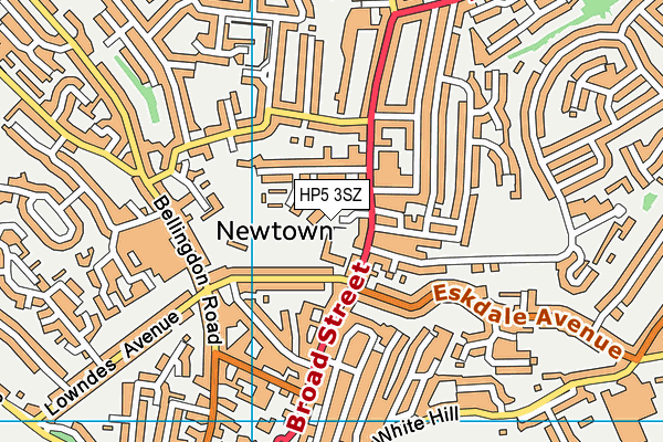 HP5 3SZ map - OS VectorMap District (Ordnance Survey) HP5 3SZ map - OS VectorMap District (Ordnance Survey)