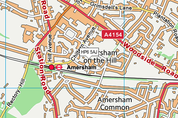 HP6 5AJ map - OS VectorMap District (Ordnance Survey) HP6 5AJ map - OS VectorMap District (Ordnance Survey)