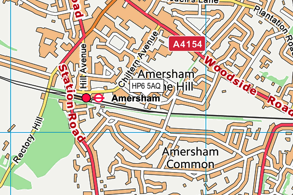 HP6 5AQ map - OS VectorMap District (Ordnance Survey)