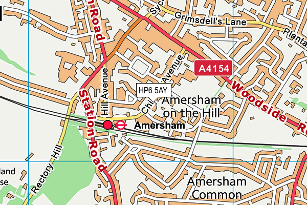 HP6 5AY map - OS VectorMap District (Ordnance Survey) HP6 5AY map - OS VectorMap District (Ordnance Survey)