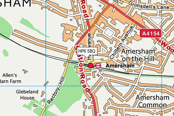 HP6 5BQ map - OS VectorMap District (Ordnance Survey) HP6 5BQ map - OS VectorMap District (Ordnance Survey)