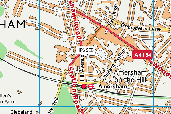 HP6 5ED map - OS VectorMap District (Ordnance Survey) HP6 5ED map - OS VectorMap District (Ordnance Survey)