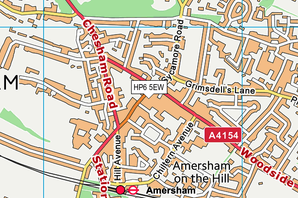 HP6 5EW map - OS VectorMap District (Ordnance Survey) HP6 5EW map - OS VectorMap District (Ordnance Survey)