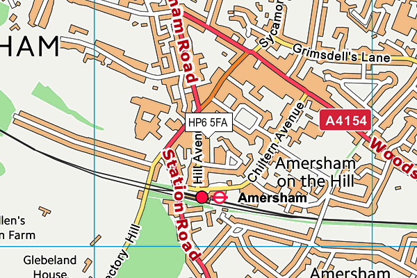 HP6 5FA map - OS VectorMap District (Ordnance Survey) HP6 5FA map - OS VectorMap District (Ordnance Survey)