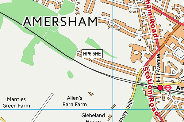 HP6 5HE map - OS VectorMap District (Ordnance Survey) HP6 5HE map - OS VectorMap District (Ordnance Survey)