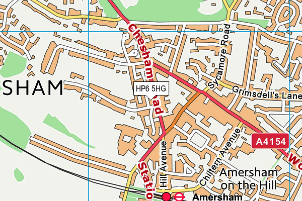 HP6 5HG map - OS VectorMap District (Ordnance Survey) HP6 5HG map - OS VectorMap District (Ordnance Survey)