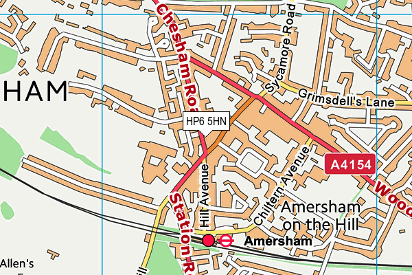HP6 5HN map - OS VectorMap District (Ordnance Survey) HP6 5HN map - OS VectorMap District (Ordnance Survey)