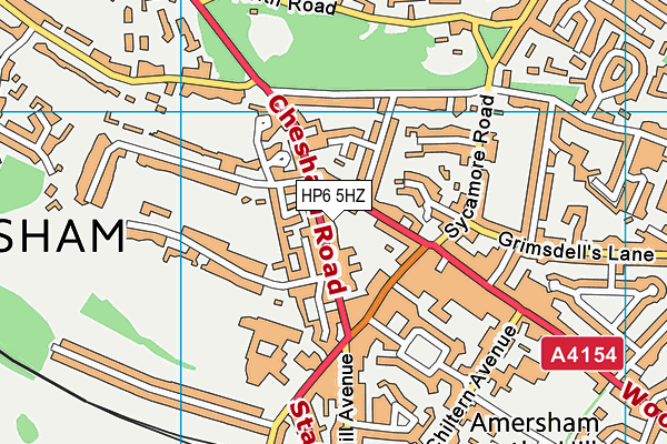HP6 5HZ map - OS VectorMap District (Ordnance Survey) HP6 5HZ map - OS VectorMap District (Ordnance Survey)