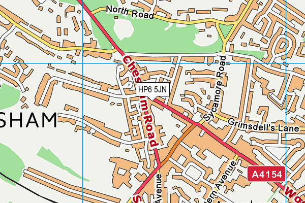 HP6 5JN map - OS VectorMap District (Ordnance Survey) HP6 5JN map - OS VectorMap District (Ordnance Survey)
