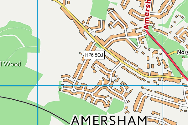 HP6 5QJ map - OS VectorMap District (Ordnance Survey) HP6 5QJ map - OS VectorMap District (Ordnance Survey)