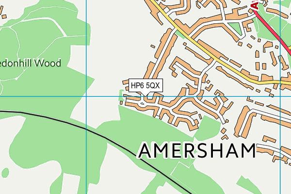 HP6 5QX map - OS VectorMap District (Ordnance Survey) HP6 5QX map - OS VectorMap District (Ordnance Survey)