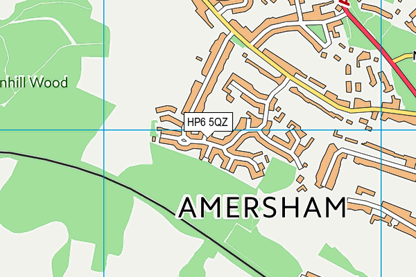 HP6 5QZ map - OS VectorMap District (Ordnance Survey)