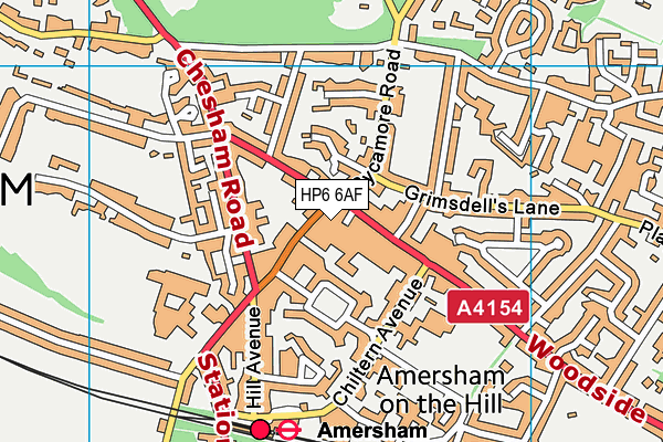 HP6 6AF map - OS VectorMap District (Ordnance Survey) HP6 6AF map - OS VectorMap District (Ordnance Survey)