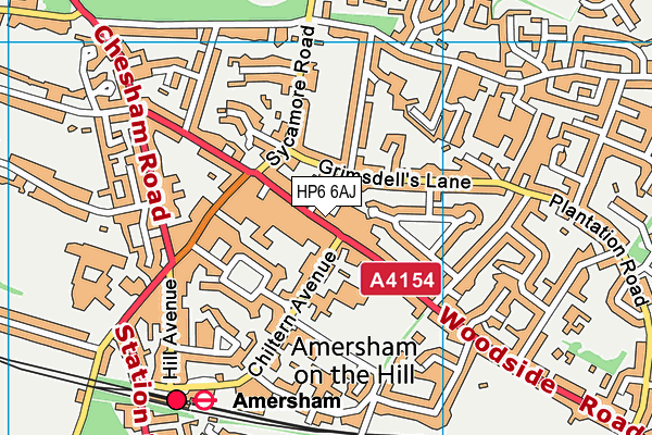 HP6 6AJ map - OS VectorMap District (Ordnance Survey)