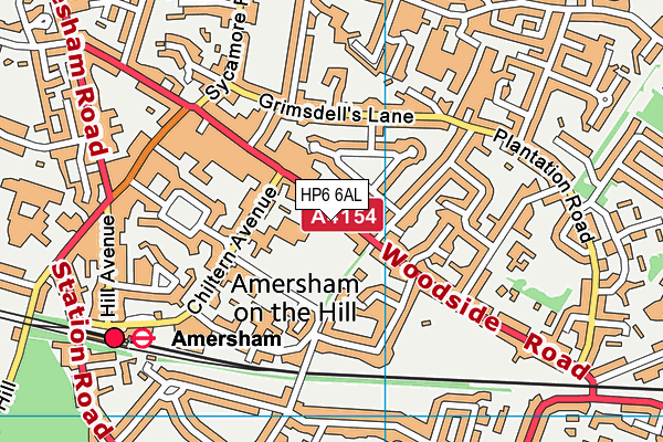 HP6 6AL map - OS VectorMap District (Ordnance Survey)