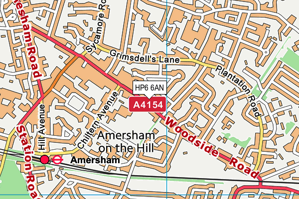 HP6 6AN map - OS VectorMap District (Ordnance Survey) HP6 6AN map - OS VectorMap District (Ordnance Survey)