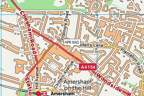 HP6 6AQ map - OS VectorMap District (Ordnance Survey) HP6 6AQ map - OS VectorMap District (Ordnance Survey)