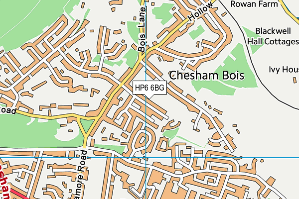 HP6 6BG map - OS VectorMap District (Ordnance Survey)