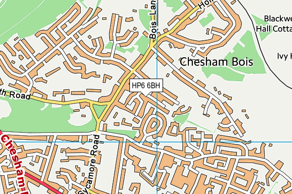 HP6 6BH map - OS VectorMap District (Ordnance Survey)