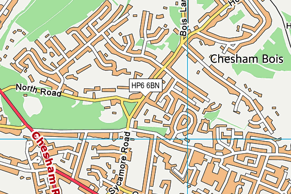 HP6 6BN map - OS VectorMap District (Ordnance Survey)